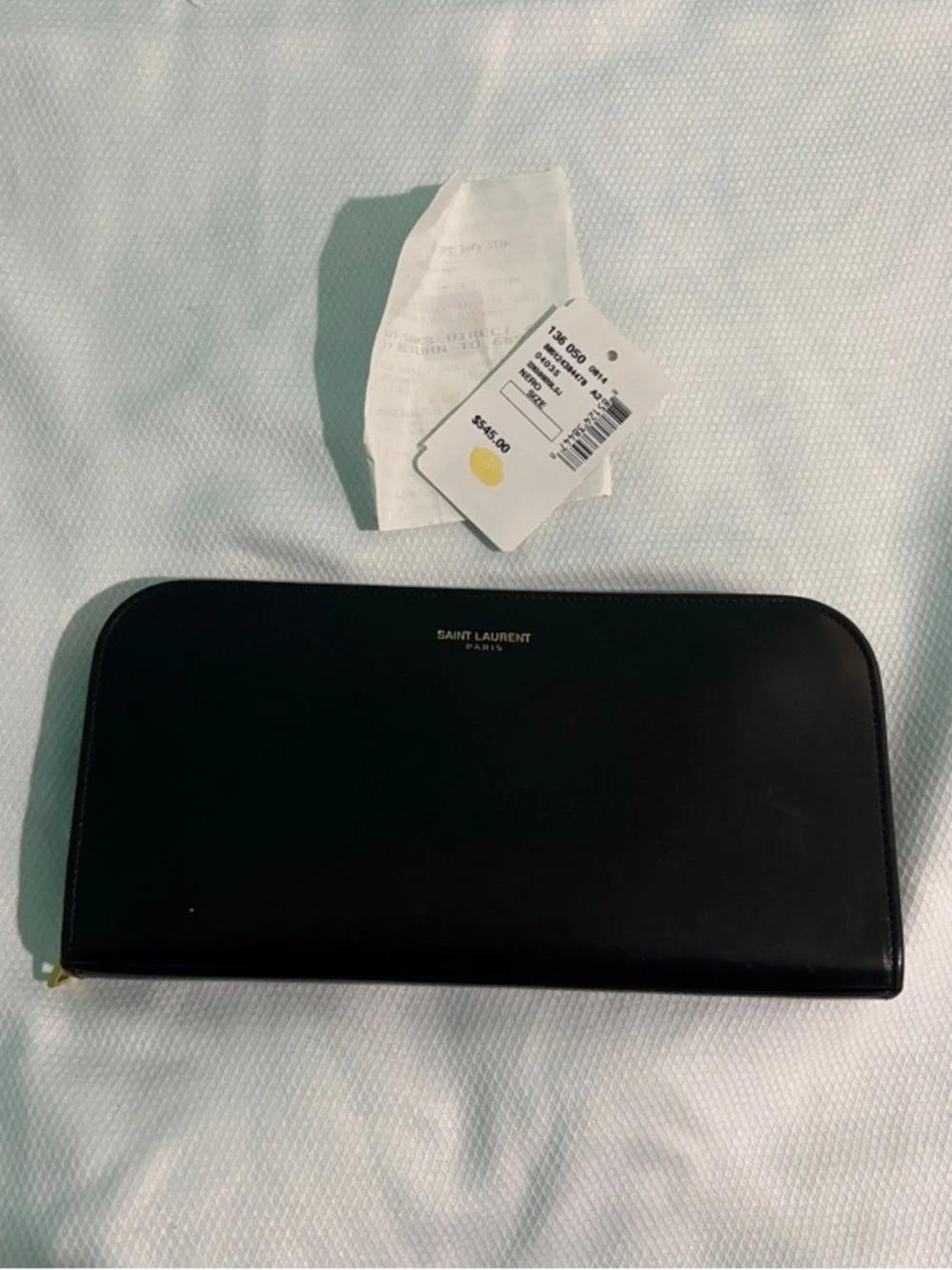 Saint Laurent Amarena Calfskin Leather Zip-Around Wallet - Picture 2 of 16